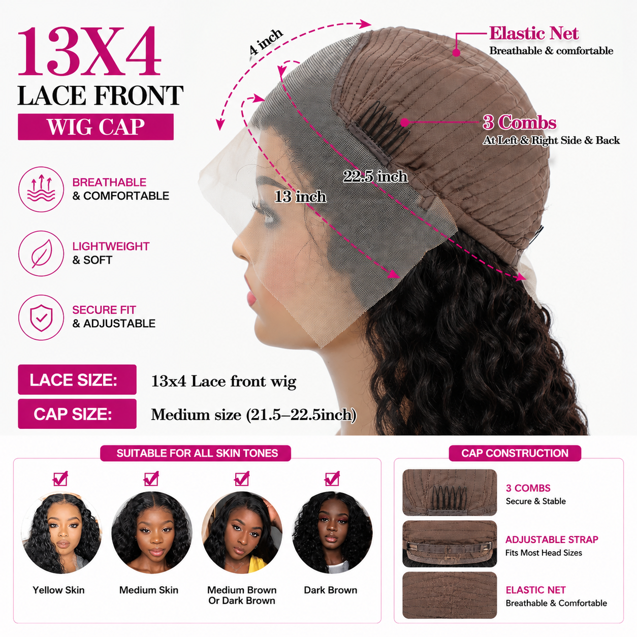 24″ Kinky Curly HD Lace Front Human Hair Wig – 13×4 Lace, #4/27 Honey Blonde Highlights, 180% Density Clessenza Beauty Store