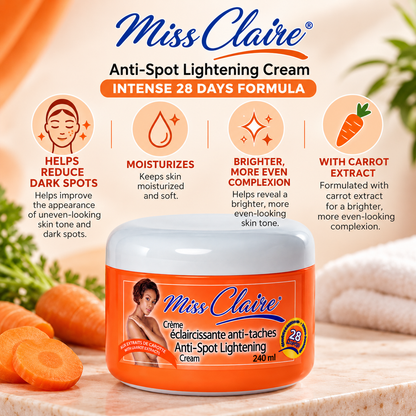 Miss Claire® – Anti-Spot Brightening Cream Intense 28 Days Formula, 240 mL Miss Claire