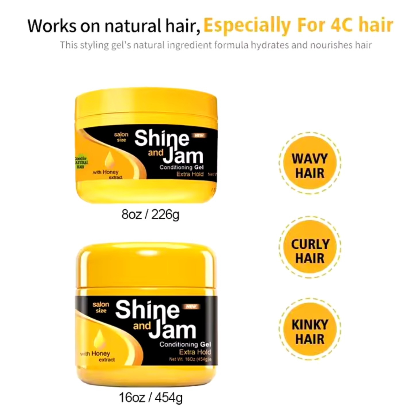 Shine N Jam - Conditioning Gel Extra Hold With Honey