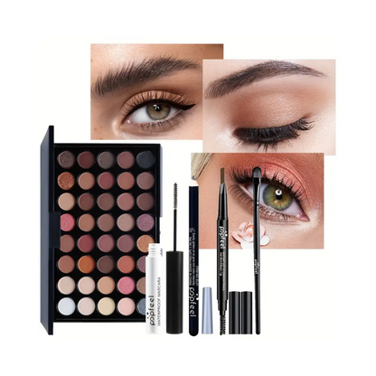 Set de maquillaje de ojos Popfeel "All Your Eye" – Paleta de 40 colores + herramientas, E40-01