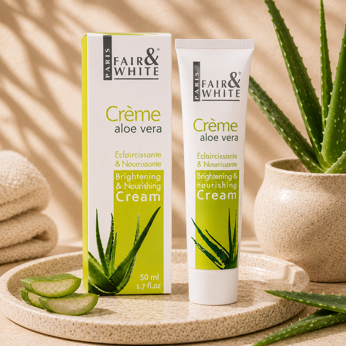 Fair & White Paris – Original Aloe Vera Brightening & Nourishing Face Cream, 50ml Fair & White Paris