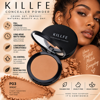 Killfe – Long-Wear Matte Pressed Concealer Powder KILLFE
