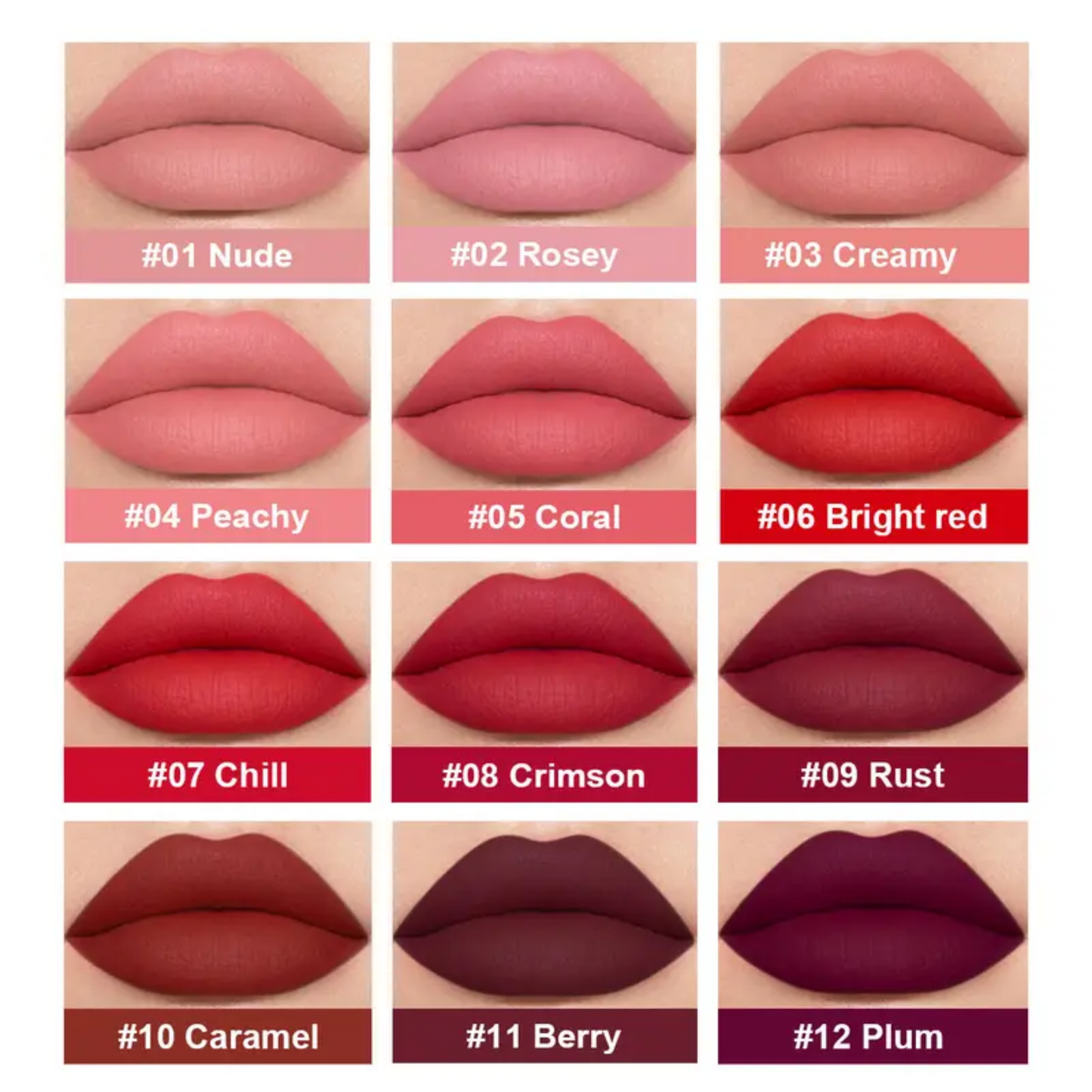 Mirsist - 3PCS MATTE LIPGLOSS