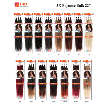 Linda Braiding Collection - 3X Beyonce Bulk, 22 in