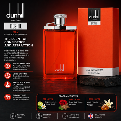 Dunhill – Desire Red Eau de Toilette for Men Dunhill