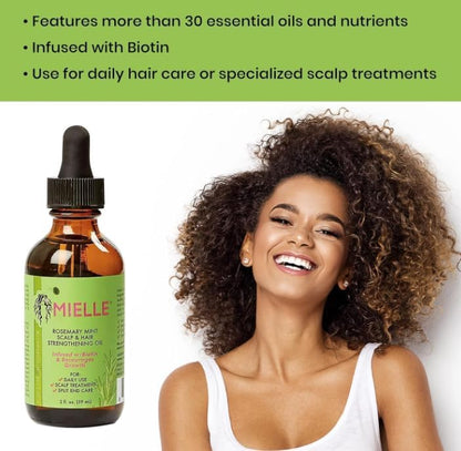 Mielle - Rosemary Mint Scalp & Hair Strengthening Oil