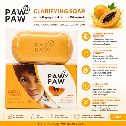 Paw Paw – Clarifying Soap with Papaya Extract & Vitamin E, 180g
