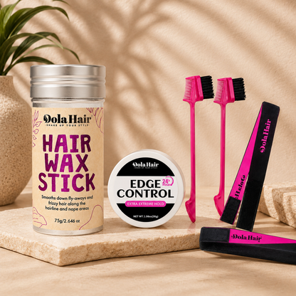 DolaHair Hair Wax Stick & Edge Control Styling Kit – Smooth Finish & Baby Hair Essentials DolaHair