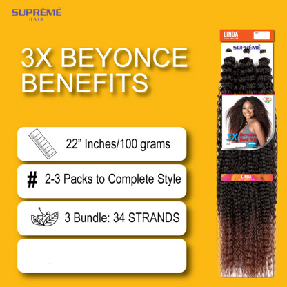 Linda Braiding Collection - 3X Beyonce Bulk, 22 in