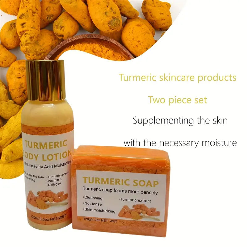 Turmeric Infused Body Lotion & Soap Set