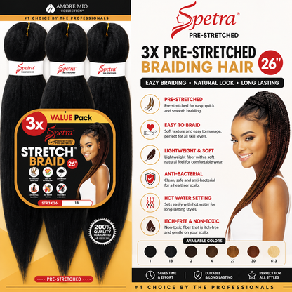 Amore Mio – Spetra Tresses Pré-Étirées 3X 26 po