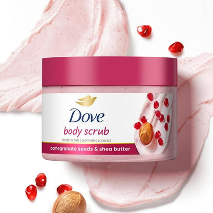 Dove - Pomegranate Seeds & Shea Butter Exfoliating Body Scrub for Silky Smooth Skin