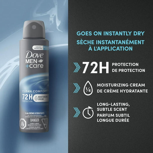 Dove - Men+Care Clean Comfort Dry Spray Antiperspirant