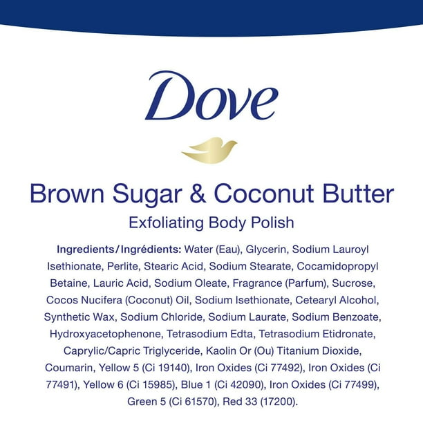 Dove - Brown Sugar & Coconut Butter Exfoliating Body Scrub for Silky Smooth Skin