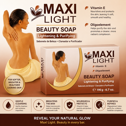 Maxi Light – Beauty Soap with Vitamin E, 190g