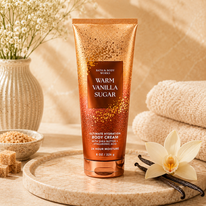 Bath & Body Works – Warm Vanilla Sugar Ultimate Hydration Body Cream, 8 oz Bath & Body Works