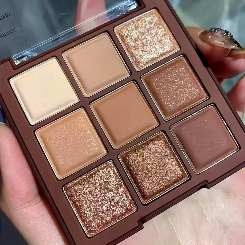 Luxurious 9 Shades of Chocolate Eyeshadow Palette