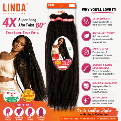 SUPRÊME Hair – 4X Afro Twist Extra Long 60 po