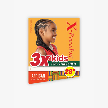 SENSATIONNEL X-Pression - Kids 3X Pre-Stretched Braid 28"