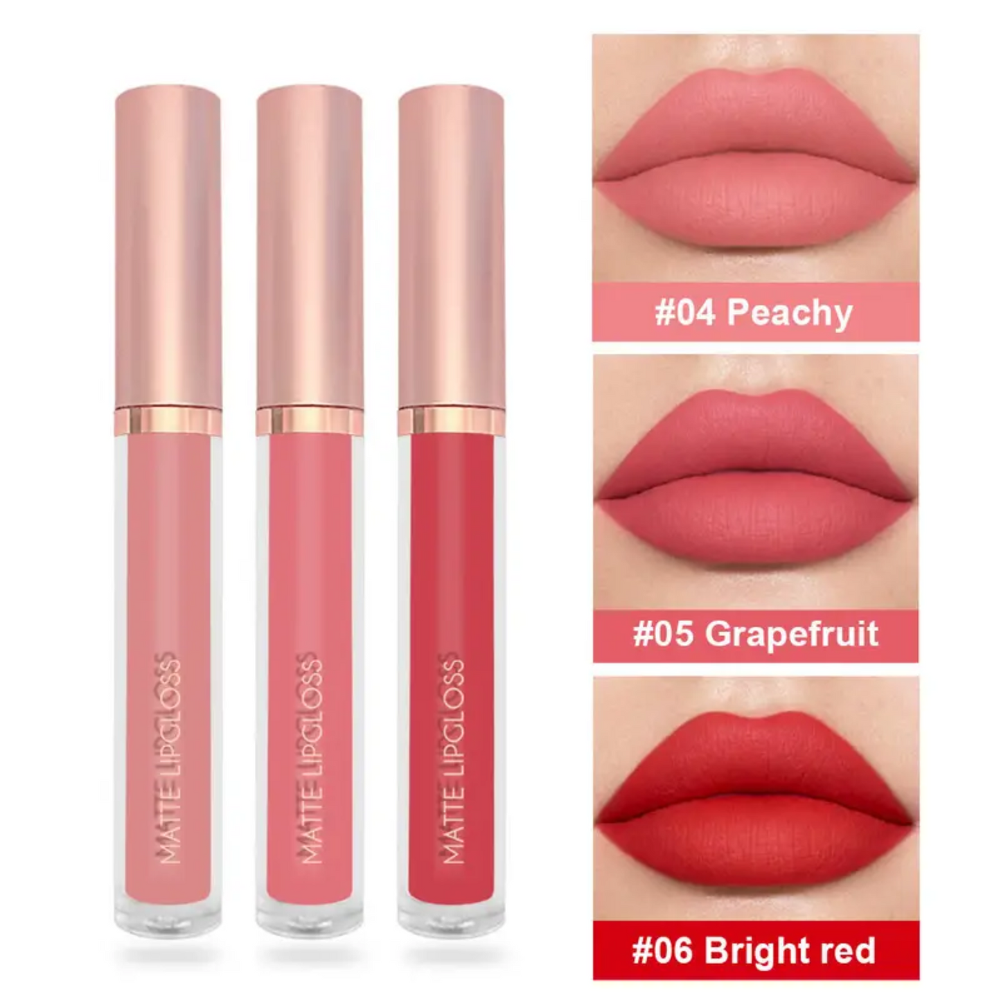 Mirsist - 3PCS MATTE LIPGLOSS