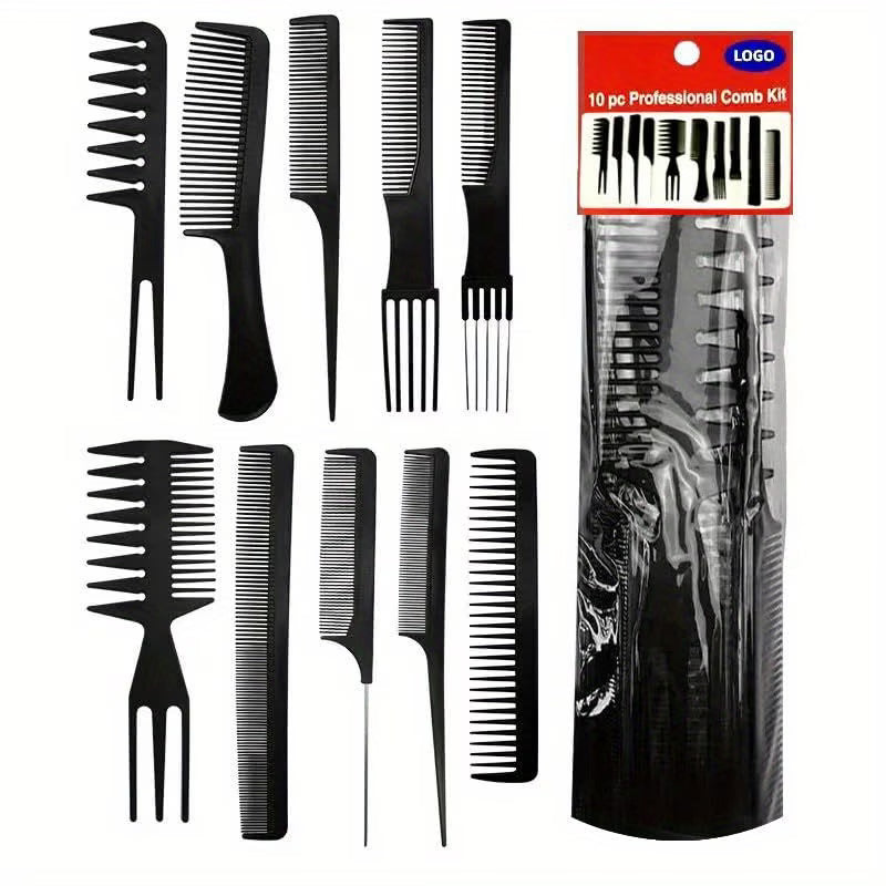 10pcs Haircut Styling Comb Set Clessenza Beauty Store