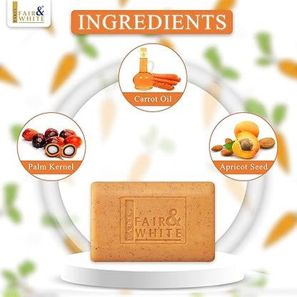 Fair & White Original - Exfoliating Soap with Carrot Oil, 200g