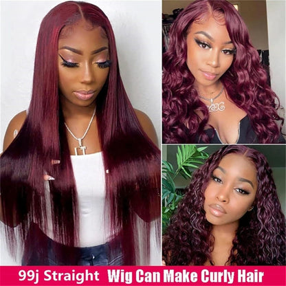 99J 13x4 Lace Frontal Straight Human Hair Wig - 26 inches