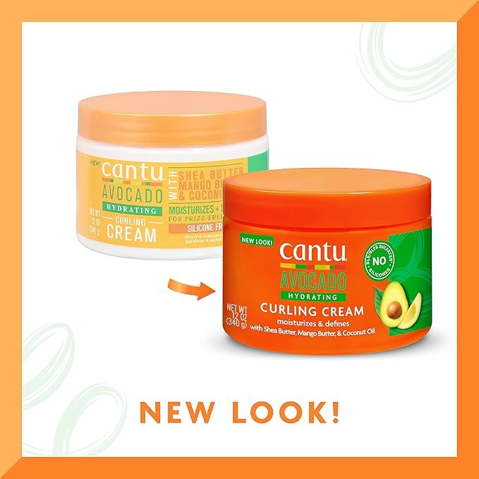 Cantu - Avocado hydrating Curling Cream, 12 OZ