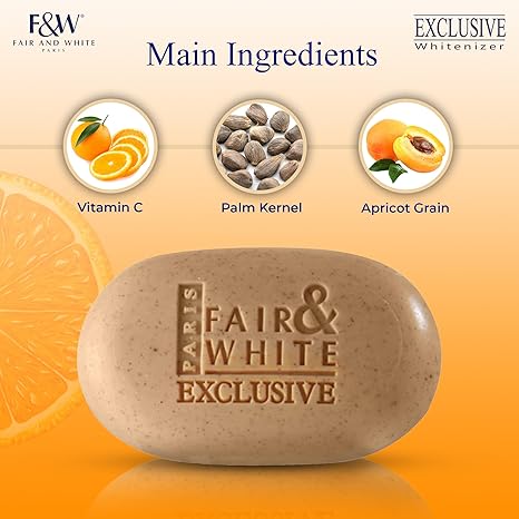 Fair & White - Exclusive Whitenizer Exfoliating Soap, 200g