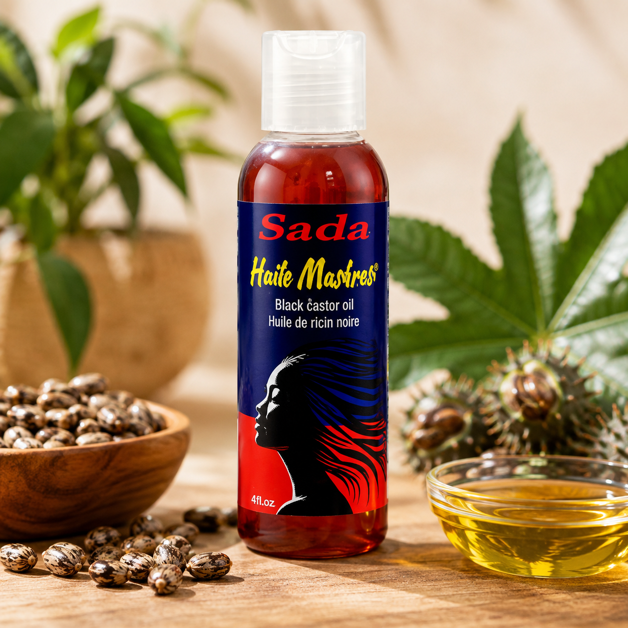 Sada – Black Castor Oil (Huile Maskriti), 120 mL Sada