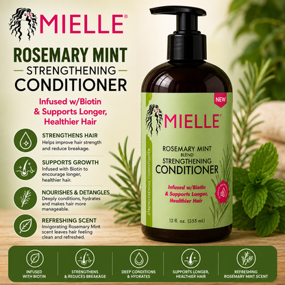 Mielle – Rosemary Mint Strengthening Conditioner, 12 fl oz