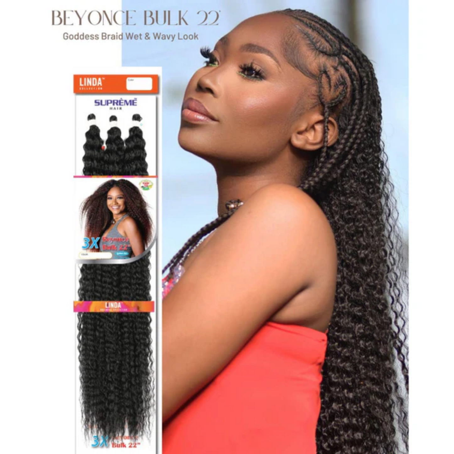 Linda Braiding Collection - 3X Beyonce Bulk, 22 in