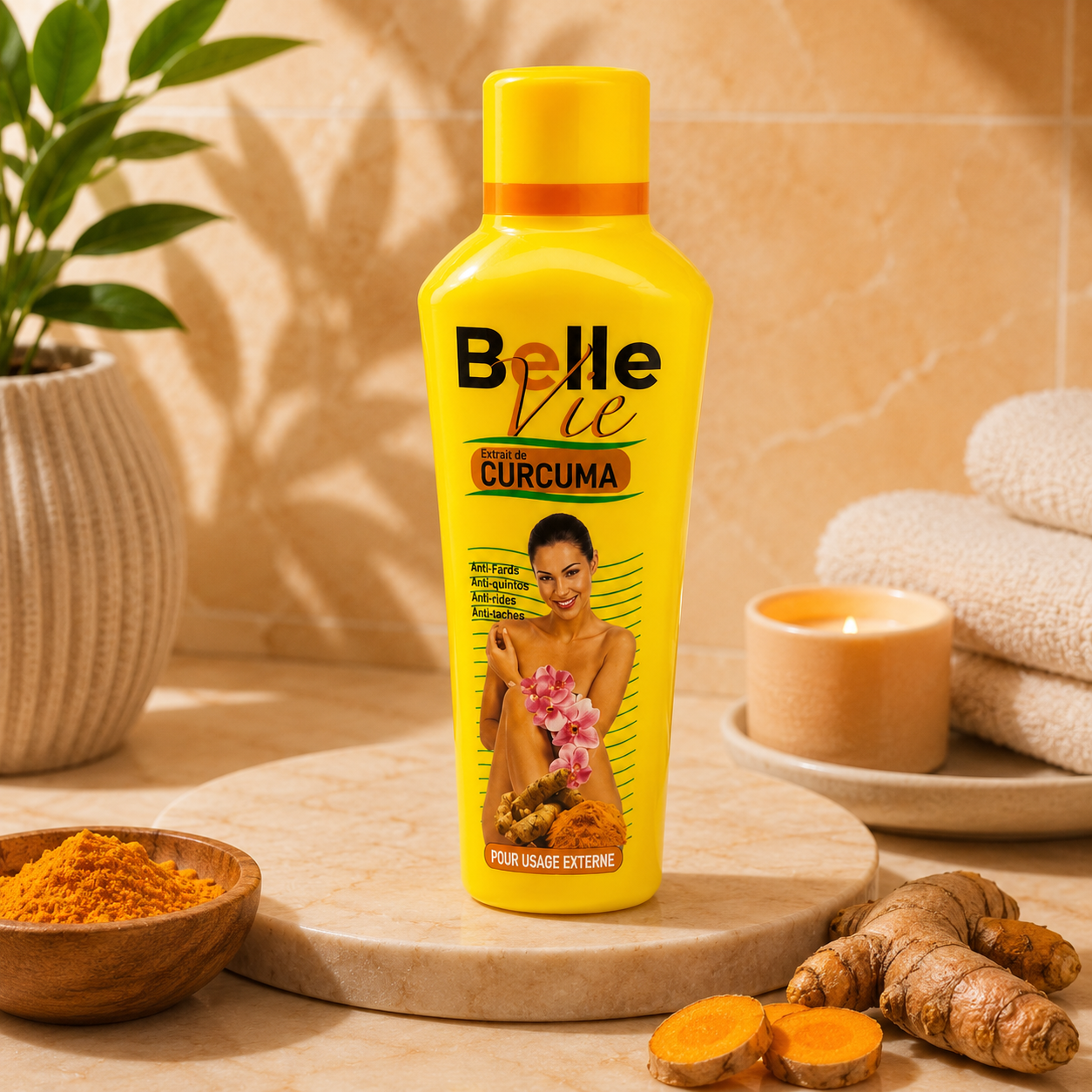 Belle Vie – Turmeric Brightening Concentrated Body Serum, 125 mL Belle Vie