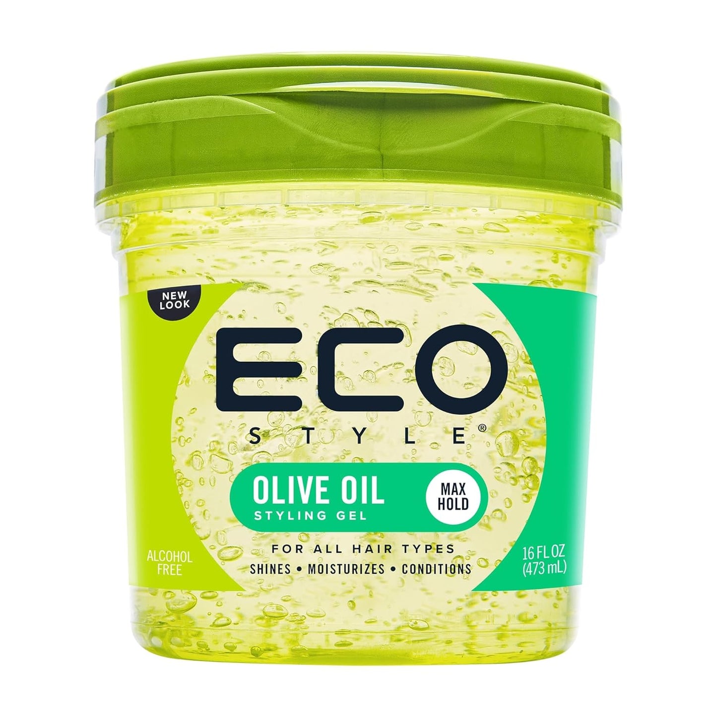 ECO STYLE - GEL DE COIFFAGE PROFESSIONNEL À L'HUILE D'OLIVE 