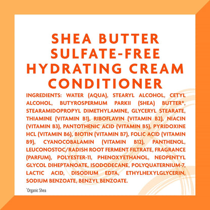 CANTU Shea Butter Sulfate Free Hydrating Cream Conditioner