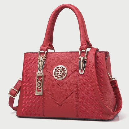 Sac à main élégant brodé pour femme (rouge)