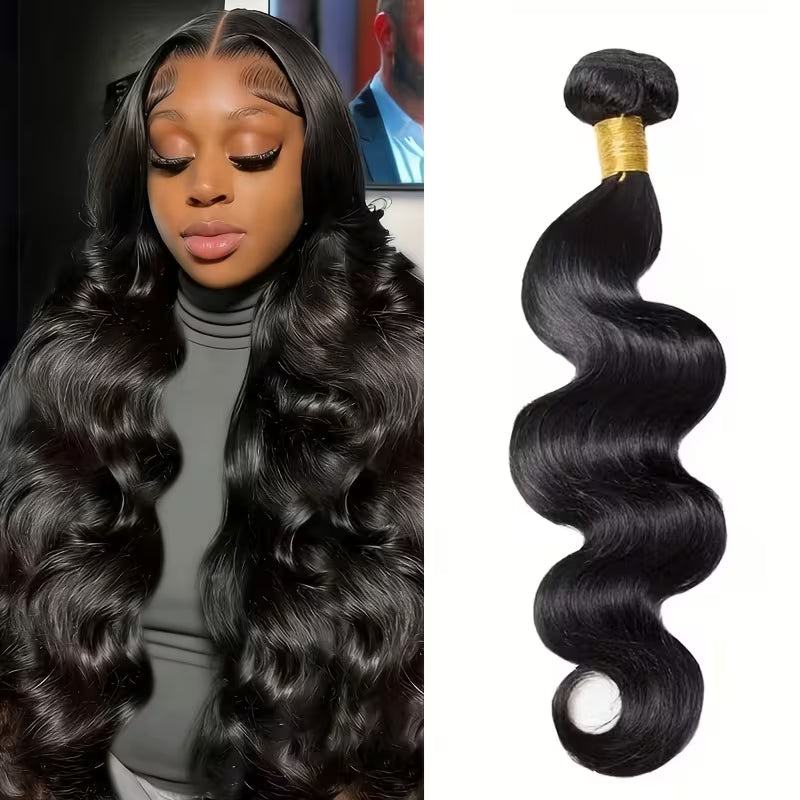 12A Human Hair Bundle – 30" Body Wave – Natural Black Clessenza Beauty Store