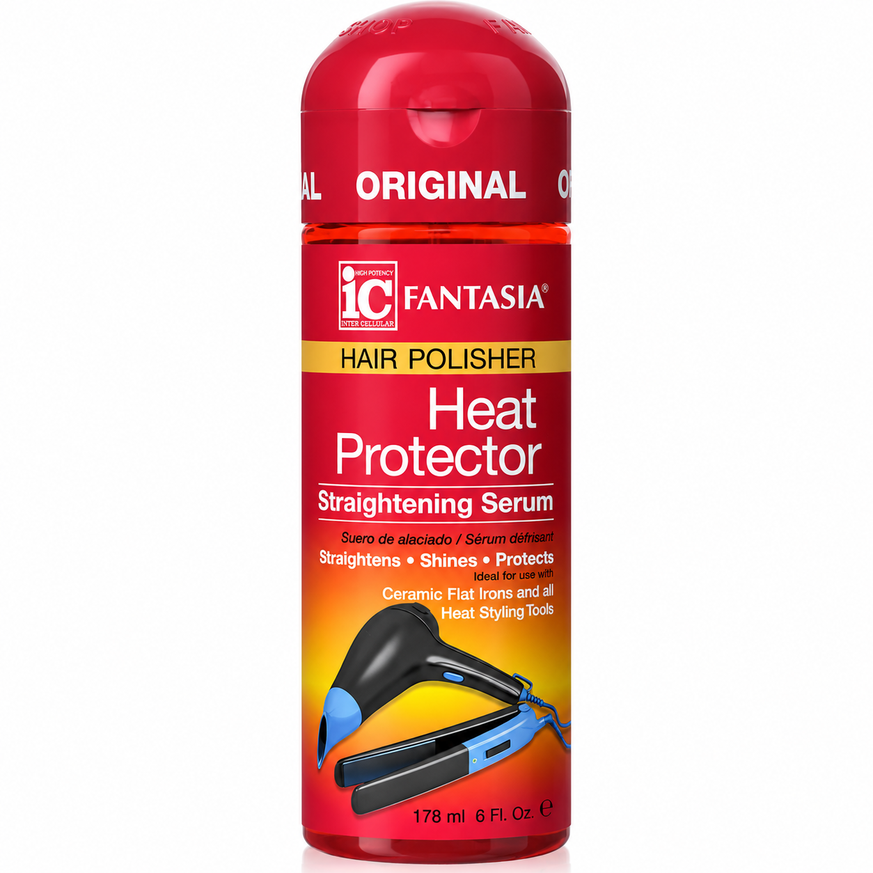 Fantasia IC – Hair Polisher Heat Protector Straightening Serum, 6 fl oz Fantasia IC