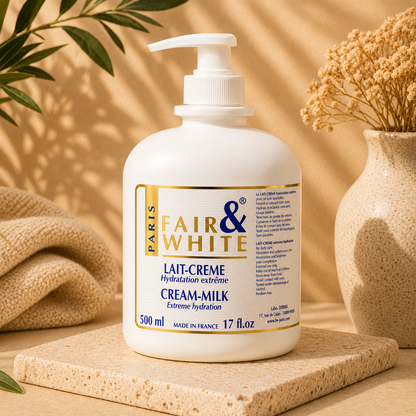 Fair & White Paris – Original Cream-Milk Extreme Hydration Body Lotion with Pump, 500 mL Fair & White Paris
