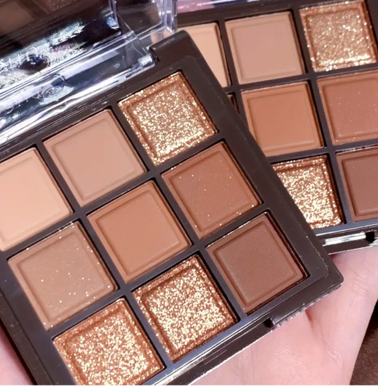 Luxurious 9 Shades of Chocolate Eyeshadow Palette