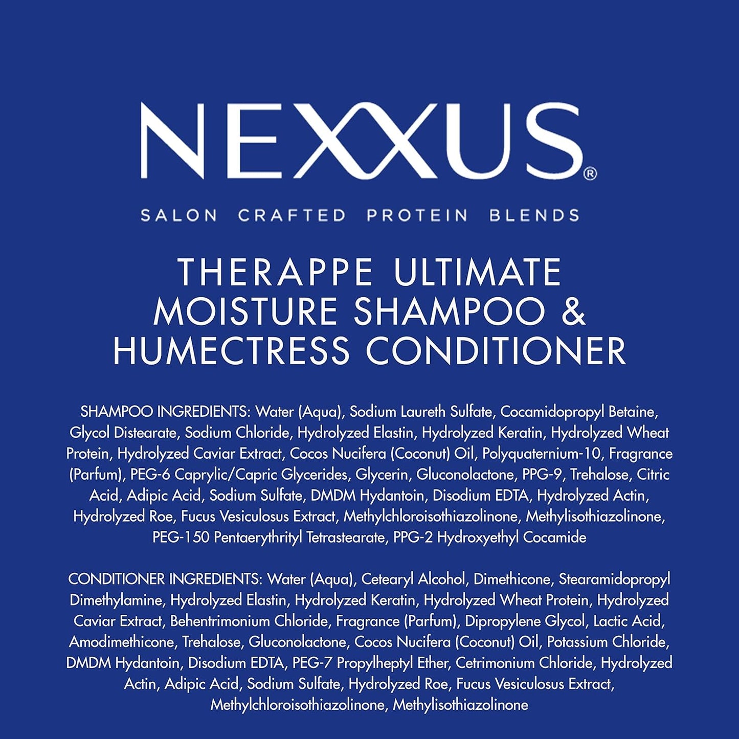 Nexxus - Shampoo and Conditioner Combo Pack, Therappe Humectress, 33.8 OZ