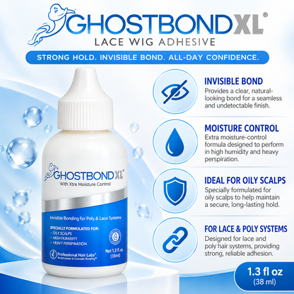 Ghost Bond XL – Lace Wig Adhesive, 1.3 oz Professional Hair Labs