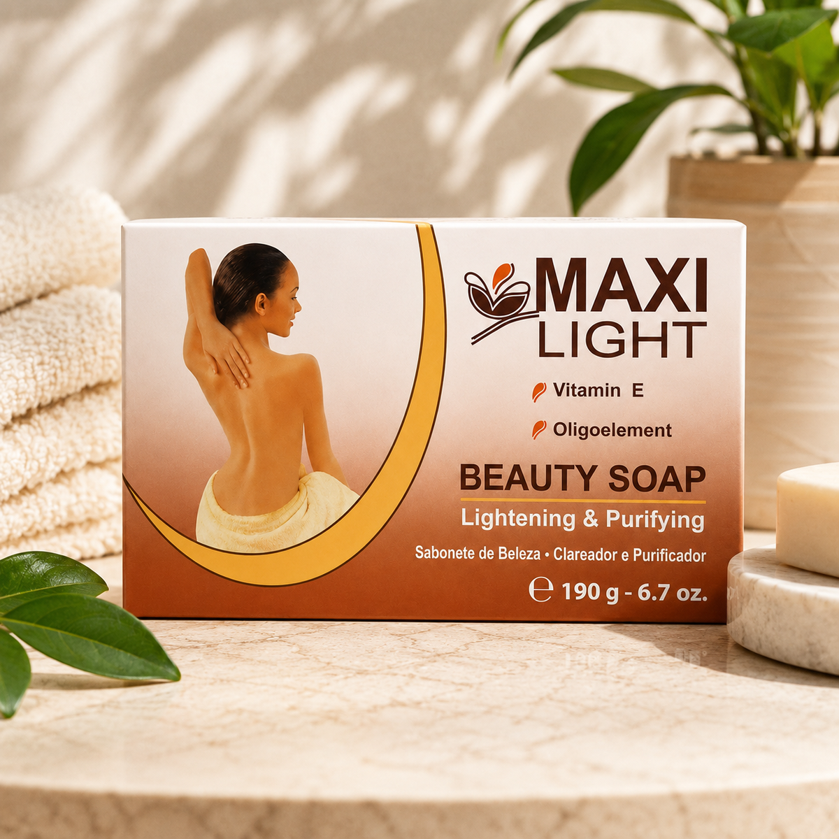 Maxi Light – Beauty Soap with Vitamin E, 190g Maxi Light
