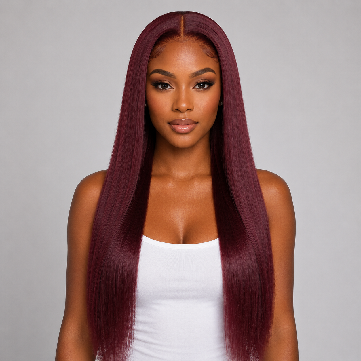 99J Straight 13x4 HD Lace Front Human Hair Wig – 26 Inches