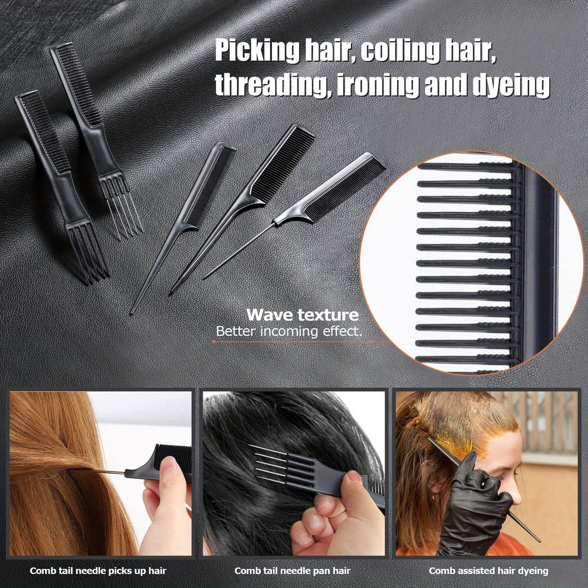 10pcs Haircut Styling Comb Set Clessenza Beauty Store
