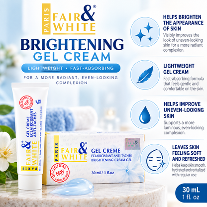 Fair & White Paris – Original Brightening Gel Cream, 30 mL Fair & White Paris