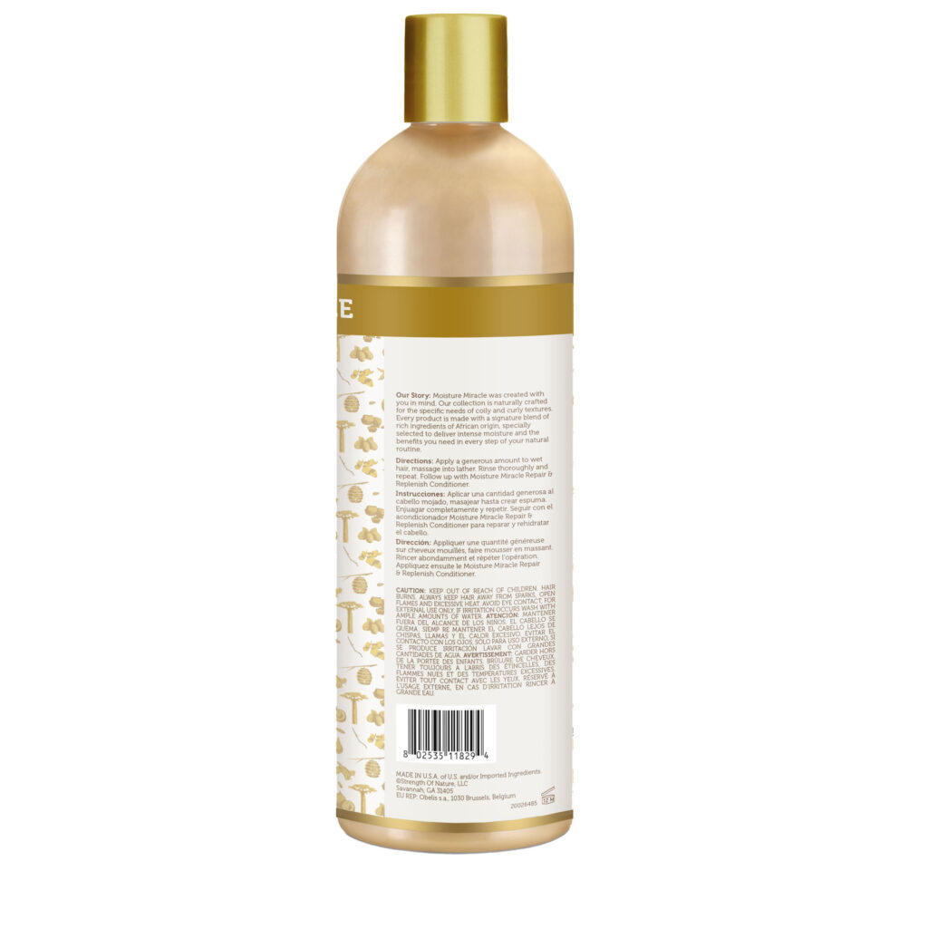 African Pride - Moisture Miracle Honey & Coconut Oil Shampoo, 16.oz