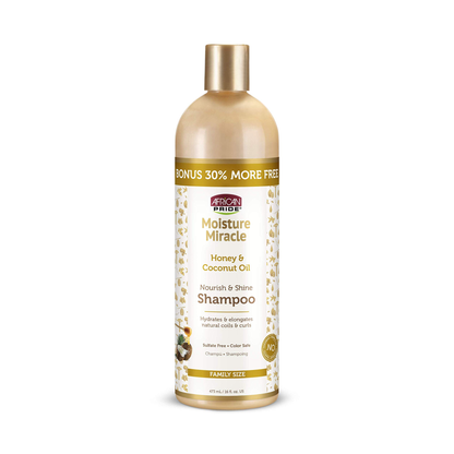 African Pride – Moisture Miracle Honey & Coconut Oil Shampoo, 16 fl oz