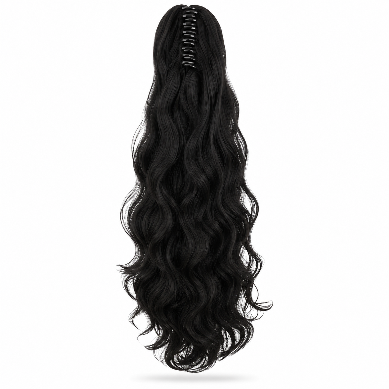 Extension Ponytail Body Wave à pince griffe en cheveux humains 100 % naturels