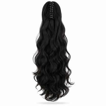 Extension Ponytail Body Wave à pince griffe en cheveux humains 100 % naturels